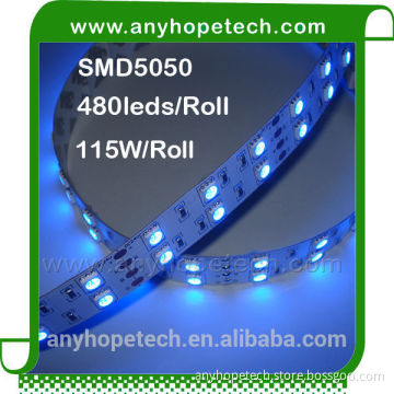 Fashionable best sell SMD5050 dual row colorful led rgb flexible strip